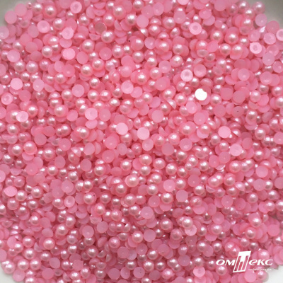 0404-5146G-Полубусины пластиковые круглые "ОмТекс", 4 мм, (уп.50гр=2500+/-10шт), цв.101-св.розовый - купить в Рыбинске. Цена: 63.50 руб.