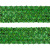 Тесьма с пайетками D4, шир. 35 мм/уп. 25+/-1 м, цвет зелёный - купить в Рыбинске. Цена: 1 308.30 руб.