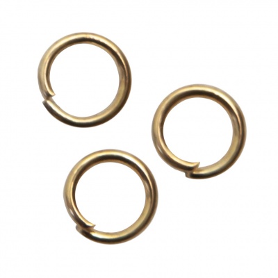Кольцо  соединительное для бижутерии 5 мм, цв.-золото - купить в Рыбинске. Цена: 0.44 руб.