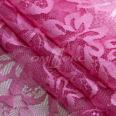 Кружевное полотно стрейч XD-WINE, 100 гр/м2, шир.150см, цвет розовый - купить в Рыбинске. Цена 1 851.10 руб.