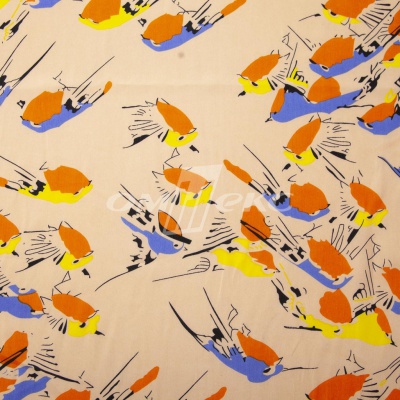 Плательная ткань "Софи" 14.1, 75 гр/м2, шир.150 см, принт птицы - купить в Рыбинске. Цена 241.49 руб.