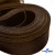 Регилиновая лента, шир.80мм, (уп.25 ярд), цв.- коричневый - купить в Рыбинске. Цена: 648.89 руб.