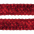Тесьма с пайетками 3, шир. 35 мм/уп. 25+/-1 м, цвет красный - купить в Рыбинске. Цена: 1 308.30 руб.