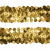 Тесьма с пайетками D16, шир. 30 мм/уп. 25+/-1 м, цвет золото - купить в Рыбинске. Цена: 1 087.39 руб.