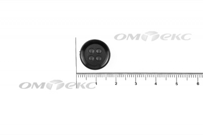 51400/15 мм (4 пр) черные пуговицы - купить в Рыбинске. Цена: 0.67 руб.