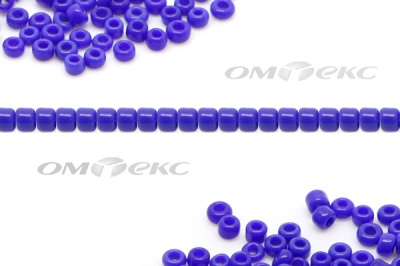 Бисер (ОS) 11/0 ( упак.100 гр) цв.48 - синий - купить в Рыбинске. Цена: 48 руб.