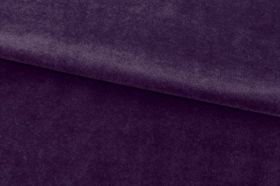 Бархат стрейч, 240 гр/м2, шир.160см, (2,4 м/кг), цвет 27/фиолет - купить в Рыбинске. Цена 886.02 руб.