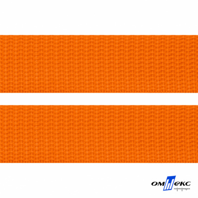 Оранжевый - цв.523 - Текстильная лента-стропа 550 гр/м2 ,100% пэ шир.50 мм (боб.50+/-1 м) - купить в Рыбинске. Цена: 797.67 руб.