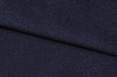 Ткань джинсовая №96, 160 гр/м2, шир.148см, цвет т.синий - купить в Рыбинске. Цена 350.42 руб.