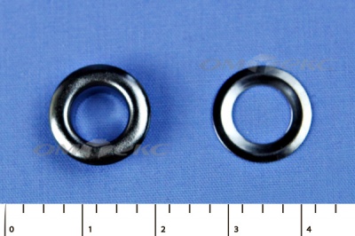 Люверсы металлические, блочка/кольцо, №5 (8 мм) упак.1000 шт- цв.никель - купить в Рыбинске. Цена: 392 руб.