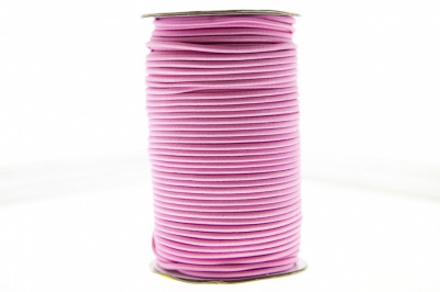 0370-1301-Шнур эластичный 3 мм, (уп.100+/-1м), цв.141- розовый - купить в Рыбинске. Цена: 459.62 руб.