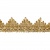 Тесьма металлизированная 0384-0240, шир. 40 мм/уп. 25+/-1 м, цвет золото - купить в Рыбинске. Цена: 490.74 руб.