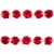 Тесьма плетеная "Рюш", упак. 9,14 м, цвет красный - купить в Рыбинске. Цена: 47.30 руб.