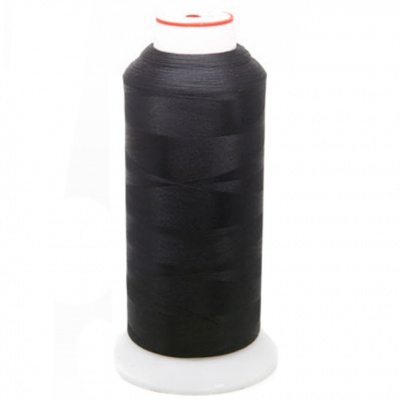Нитки текстурированные некручёные, намот. 5 000 м, цвет чёрный - купить в Рыбинске. Цена: 70.43 руб.