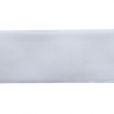 Лента бархатная нейлон, шир.25 мм, (упак. 45,7м), цв.01-белый - купить в Рыбинске. Цена: 981.09 руб.