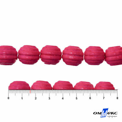 0309-Бусины деревянные "ОмТекс", 16 мм, упак.50+/-3шт, цв.023-розовый - купить в Рыбинске. Цена: 62.22 руб.
