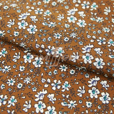 Плательная ткань "Фламенко" 11.1, 80 гр/м2, шир.150 см, принт растительный - купить в Рыбинске. Цена 239.03 руб.
