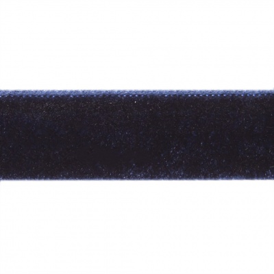 Лента бархатная нейлон, шир.12 мм, (упак. 45,7м), цв.180-т.синий - купить в Рыбинске. Цена: 411.60 руб.