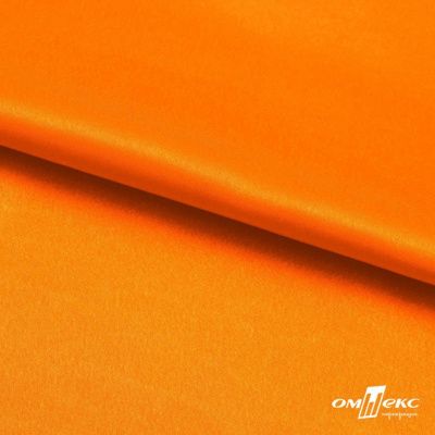 Поли креп-сатин 15-1263, 125 (+/-5) гр/м2, шир.150см, цвет оранжевый - купить в Рыбинске. Цена 155.57 руб.