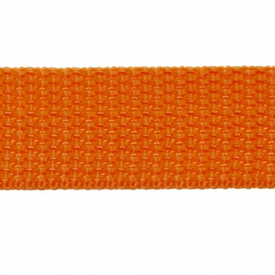 Стропа текстильная, шир. 25 мм (в нам. 50+/-1 ярд), цвет оранжевый - купить в Рыбинске. Цена: 409.94 руб.