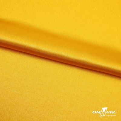 Поли креп-сатин 13-0859, 125 (+/-5) гр/м2, шир.150см, цвет жёлтый - купить в Рыбинске. Цена 155.57 руб.
