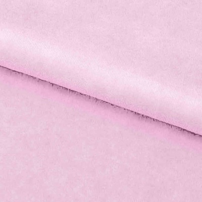 Велюр JS LIGHT 1, 220 гр/м2, шир.150 см, (3,3 м/кг), цвет бл.розовый - купить в Рыбинске. Цена 1 055.34 руб.