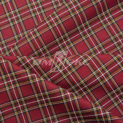 Ткань костюмная клетка 24379 2012, 230 гр/м2, шир.150см, цвет бордовый/бел/жел - купить в Рыбинске. Цена 545.24 руб.