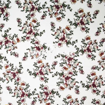 Плательная ткань "Фламенко" 23.1, 80 гр/м2, шир.150 см, принт растительный - купить в Рыбинске. Цена 264.56 руб.