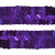 Тесьма с пайетками 12, шир. 20 мм/уп. 25+/-1 м, цвет фиолет - купить в Рыбинске. Цена: 778.19 руб.
