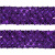 Тесьма с пайетками 12, шир. 35 мм/уп. 25+/-1 м, цвет фиолет - купить в Рыбинске. Цена: 1 308.30 руб.