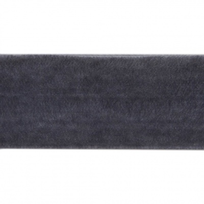 Лента бархатная нейлон, шир.25 мм, (упак. 45,7м), цв.189-т.серый - купить в Рыбинске. Цена: 981.09 руб.