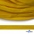 Шнур плетеный (плоский) d-12 мм, (уп.90+/-1м), 100% полиэстер, цв.269 - жёлтый - купить в Рыбинске. Цена: 8.62 руб.