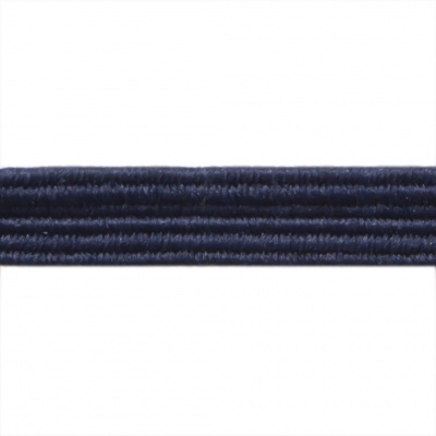 Резиновые нити с текстильным покрытием, шир. 6 мм ( упак.30 м/уп), цв.- 117-т.синий - купить в Рыбинске. Цена: 152.05 руб.