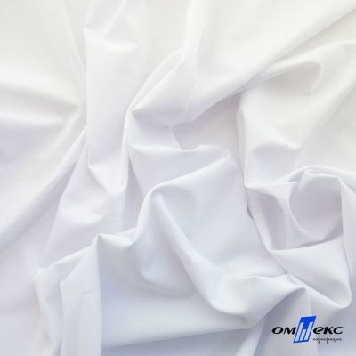 Ткань сорочечная Илер 100%полиэстр, 120 г/м2 ш.150 см, цв.белый - купить в Рыбинске. Цена 290.24 руб.