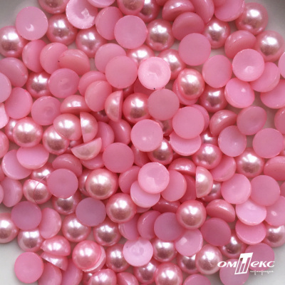 0404-5146В-Полубусины пластиковые круглые "ОмТекс", 10 мм, (уп.50гр=175+/-3шт), цв.101-св.розовый - купить в Рыбинске. Цена: 64.11 руб.