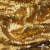 Трикотажное полотно, Сетка с пайетками,188 гр/м2, шир.140 см, цв.-тем.золото (#51) - купить в Рыбинске. Цена 505.15 руб.