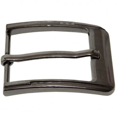 Пряжка металлическая для мужского ремня SC035#6 (шир.ремня 40 мм), цв.-тем.никель - купить в Рыбинске. Цена: 43.93 руб.