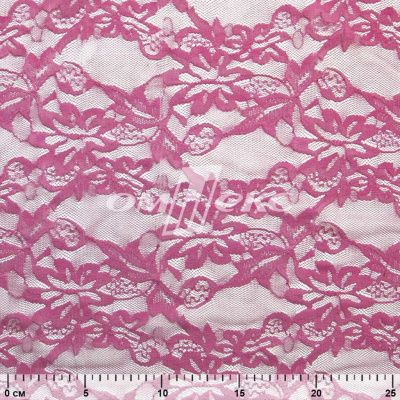 Кружевное полотно стрейч XD-WINE, 100 гр/м2, шир.150см, цвет розовый - купить в Рыбинске. Цена 1 869.99 руб.