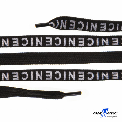 Шнурки #107-06, плоские 130 см, "СENICE" , цв.чёрный - купить в Рыбинске. Цена: 23.03 руб.