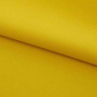 Креп стрейч Амузен 14-0756, 85 гр/м2, шир.150см, цвет жёлтый - купить в Рыбинске. Цена 194.07 руб.
