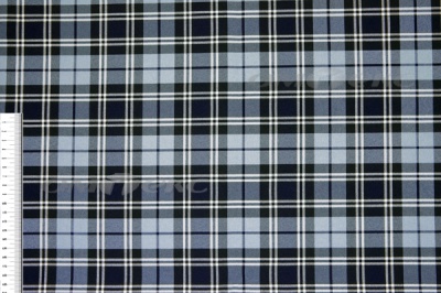 Ткань костюмная клетка Т7274 2004, 220 гр/м2, шир.150см, цвет т.синий/гол/бел - купить в Рыбинске. Цена 