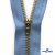 Молнии джинсовые металл т-4, 18 см латунь (YG), цв.-деним (231) - купить в Рыбинске. Цена: 21.57 руб.