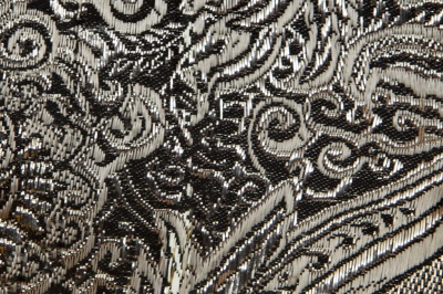 Ткань костюмная жаккард №11, 140 гр/м2, шир.150см, цвет тем.серебро - купить в Рыбинске. Цена 383.29 руб.