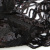 Трикотажное полотно с пайетками, шир.130 см, #311-бахрома чёрная - купить в Рыбинске. Цена 1 183.35 руб.