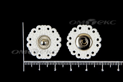 Кнопки пришивные №6 S20мм пластиковые белые - купить в Рыбинске. Цена: 9.88 руб.
