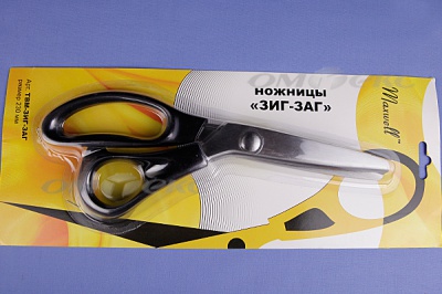 Ножницы ЗИГ-ЗАГ "MAXWELL" 230 мм - купить в Рыбинске. Цена: 1 041.25 руб.