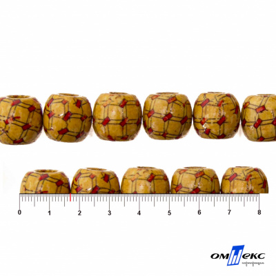 0189-Бусины деревянные "ОмТекс", 17 мм, упак.50+/-3шт - купить в Рыбинске. Цена: 83.66 руб.