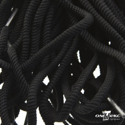 Шнурки #106-09, круглые 130 см, цв.чёрный - купить в Рыбинске. Цена: 21.92 руб.