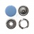 Кнопка рубашечная (закрытая) 9,5мм - эмаль, цв.182 - св.голубой - купить в Рыбинске. Цена: 5.74 руб.
