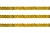 Пайетки "ОмТекс" на нитях, SILVER SHINING, 6 мм F / упак.91+/-1м, цв. 48 - золото - купить в Рыбинске. Цена: 356.19 руб.